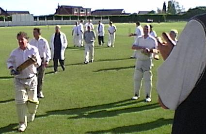 Colin and Graham at end of 1st innings